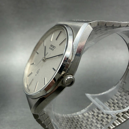 Seiko Watch Men 33mm Silver Dial Silver Tone Round 4120-8020 New Battery Vintage2