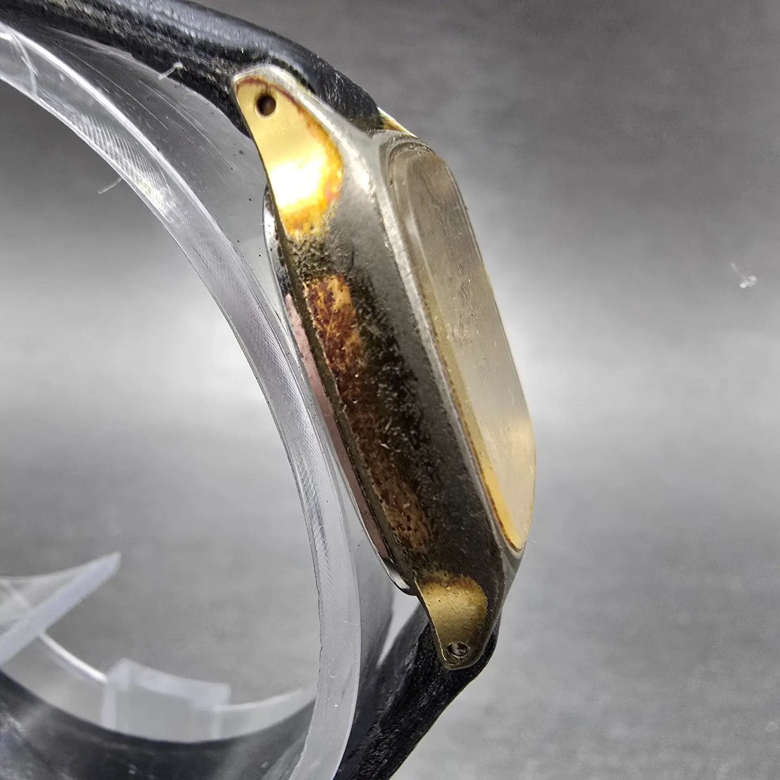 Orient Tank Watch Women 20mm Champagne Dial Gold Tone Rectangle New Battery VTG3