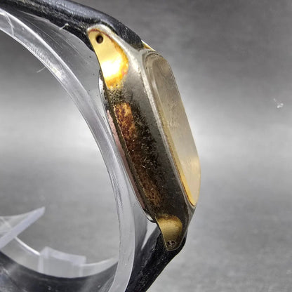 Orient Tank Watch Women 20mm Champagne Dial Gold Tone Rectangle New Battery VTG3