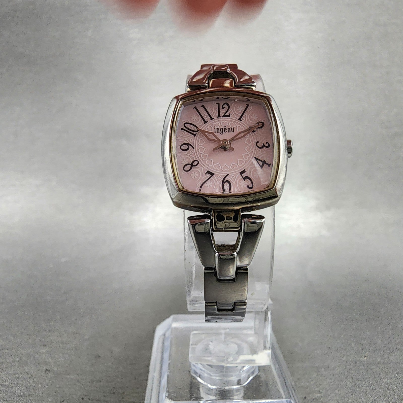 Seiko Alba Ingenu Watch Women 20mm Pink Dial Silver Tone 1N010MJ0 New Battery5