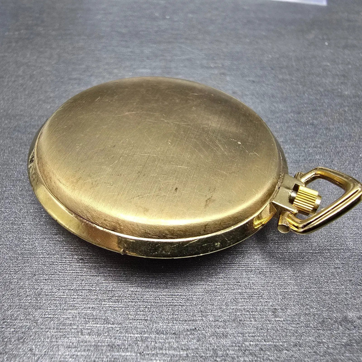 Wittnauer Pocket Watch Men 43mm Champagne Dial Gold Daydate SILHOUETTE New Batt14