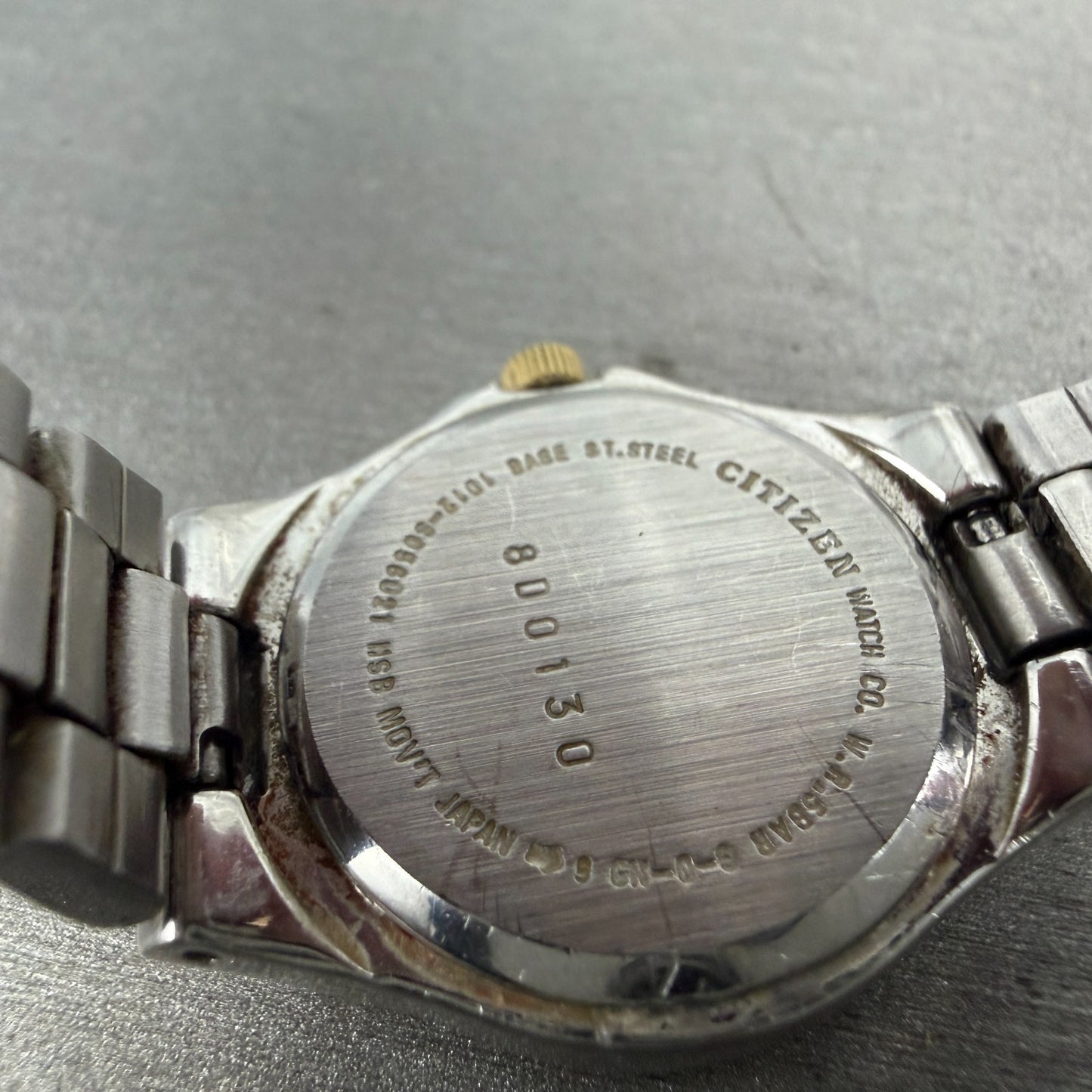 Citizen Watch Women 25mm White Dial Two Tone Date Round 1012-S056021 New Batt9