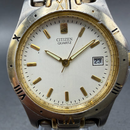 Citizen Watch Men 36mm Cream Dial Two Tone Date Round 5510-K09915 PARTS2