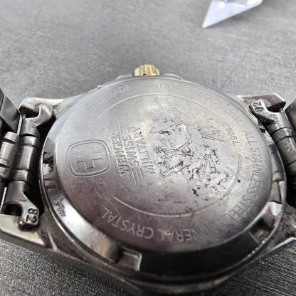Wenger Swiss Military Watch Women 33mm MOP Dial Two Tone Date 79093 New Battery10