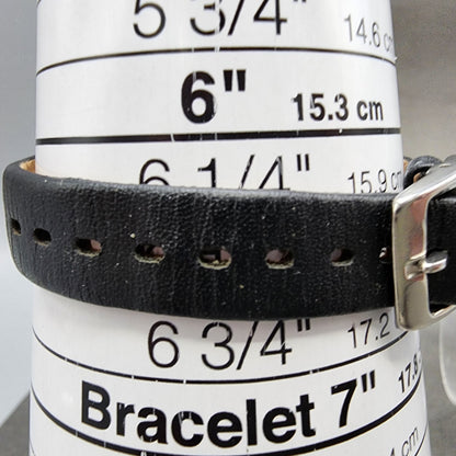 Swatch Irony Watch Women 25mm Black Dial Silver Tone Round New Battery Leather10