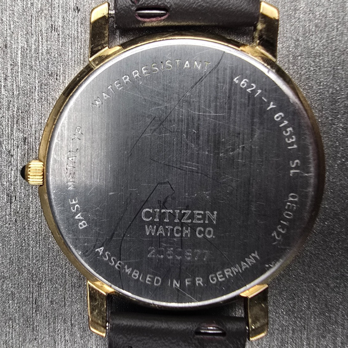 Citizen Elegance Watch Men 34mm White Dial Gold Tone Round 4621-Y61531 New Batt10