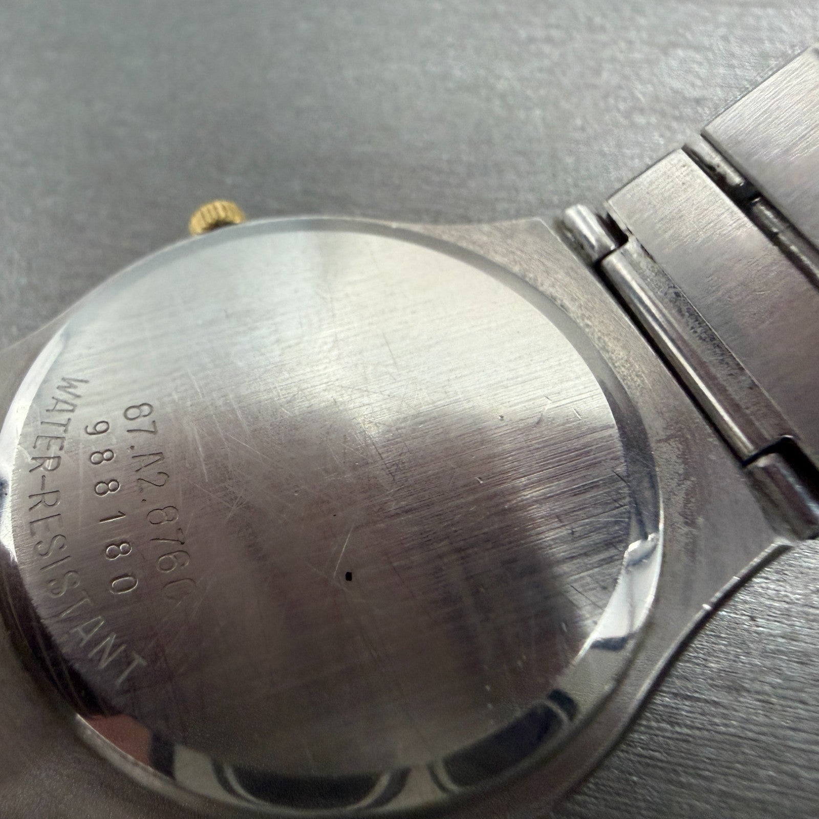 Movado Museum watch Men 32mm Black Dial Two Tone Round 86.A2.876C New Battery AB9