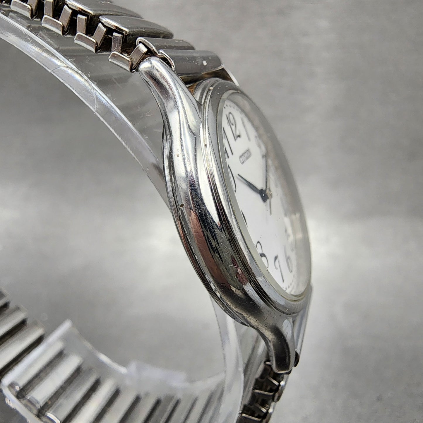 Citizen Watch Women 28mm White Dial Silver Tone Round 5430K006171 New Battery3