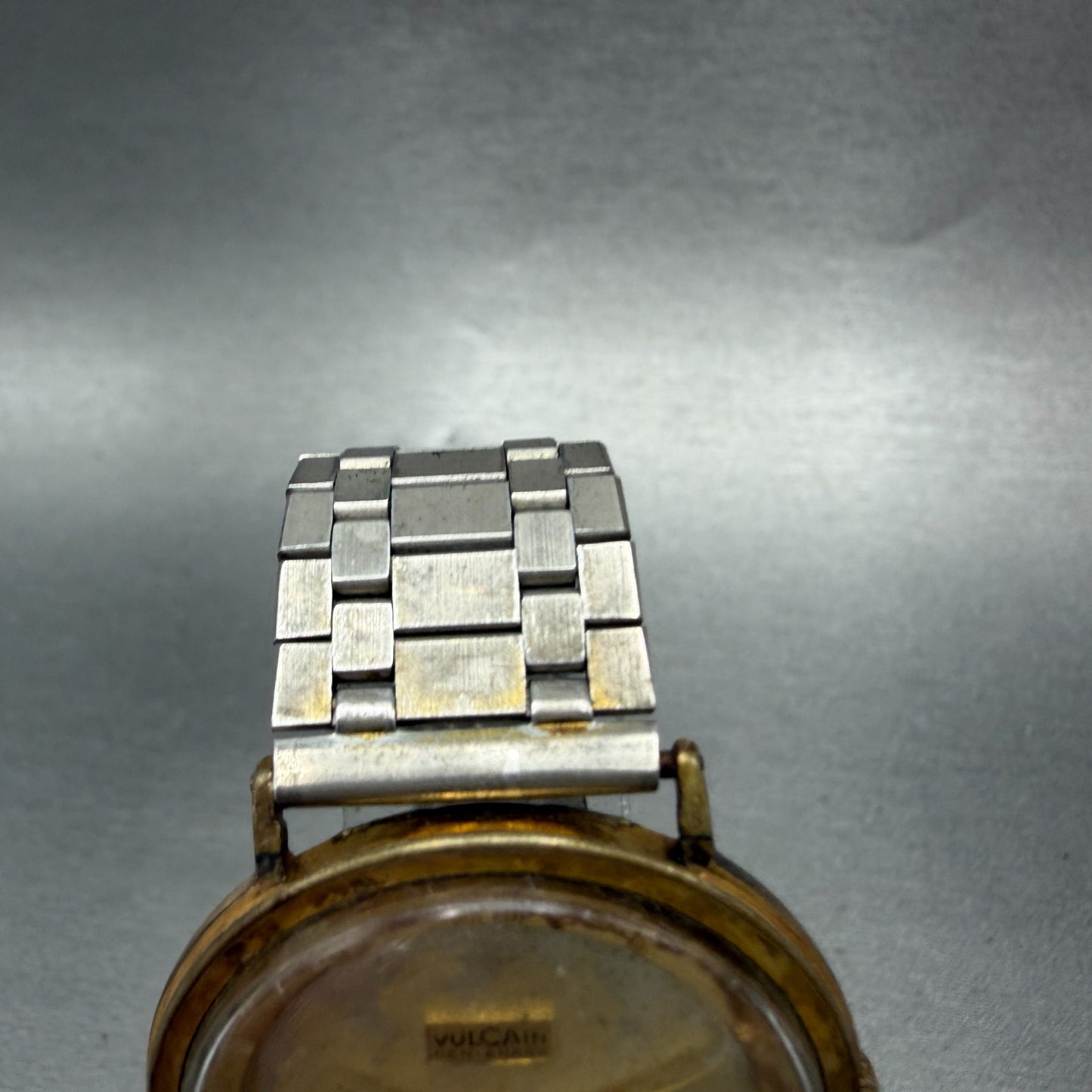 Vulcain Centenary Watch Men 36mm Gold Dial Gold Tone Date Round Automatic READ!!4