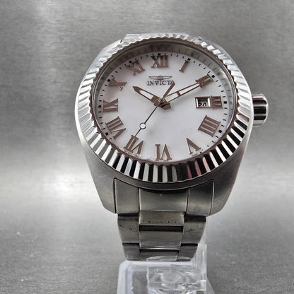 Invicta Angel Watch Women 40mm MOP Dial Silver Date Round 20315 New Battery5