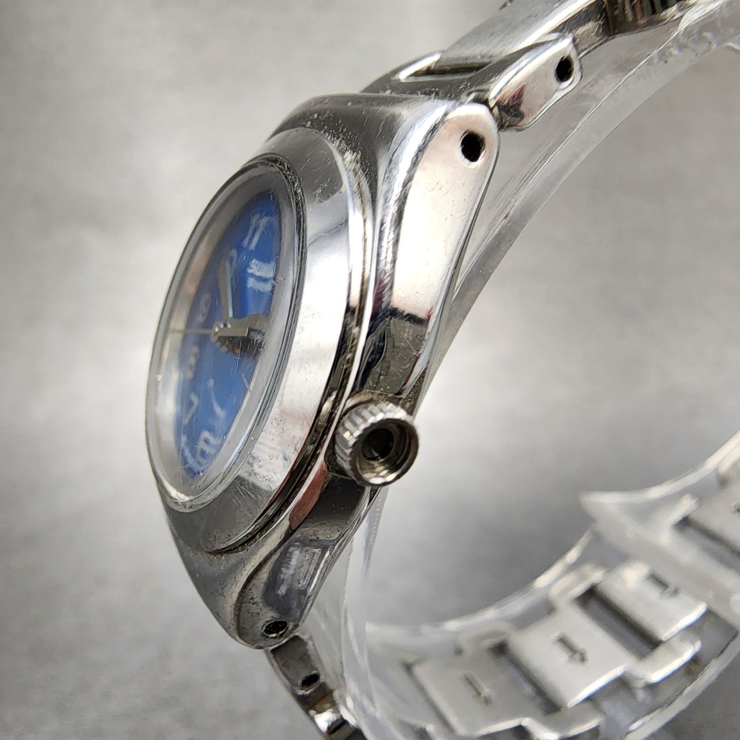 Swatch Irony Chaine De Pralines Watch Women 25mm Blue Dial Steel Round New Batt2