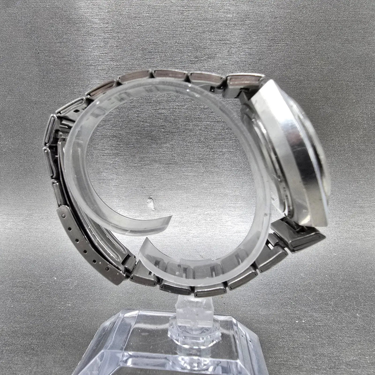 Seiko Bellmatic Watch Men 39mm Blue Dial Silver Tone Dyadate 4006-6040 PARTS10