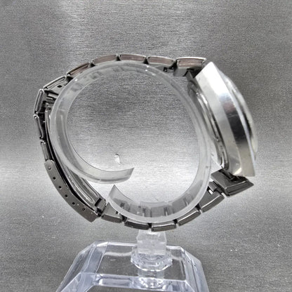 Seiko Bellmatic Watch Men 39mm Blue Dial Silver Tone Dyadate 4006-6040 PARTS10
