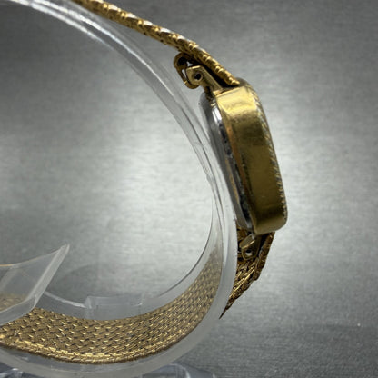 Seiko Watch Women 19mm Champagne Dial Gold Tone Rectangle 1421-5860 New Battery3