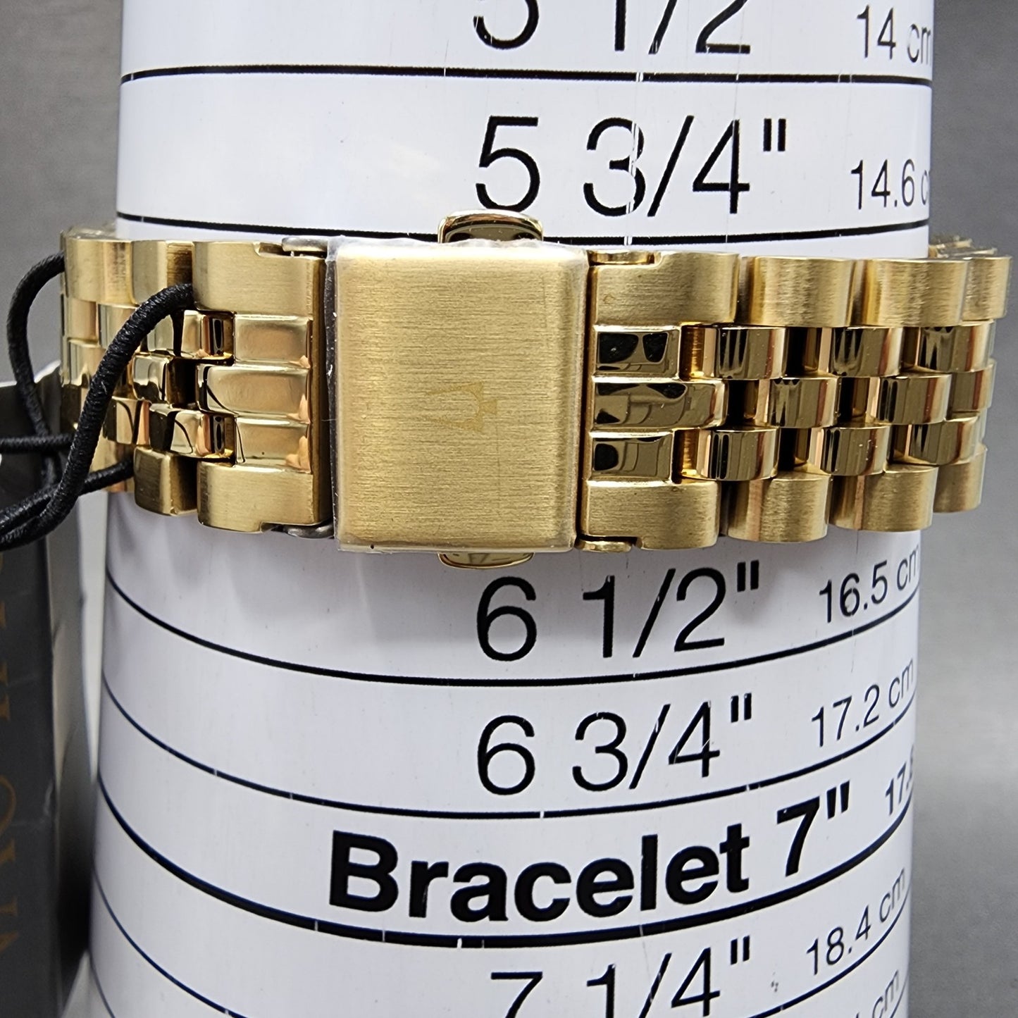 Bulova Watch Women 32mm Cream Dial Gold Tone Date Round 97P155 New Battery13