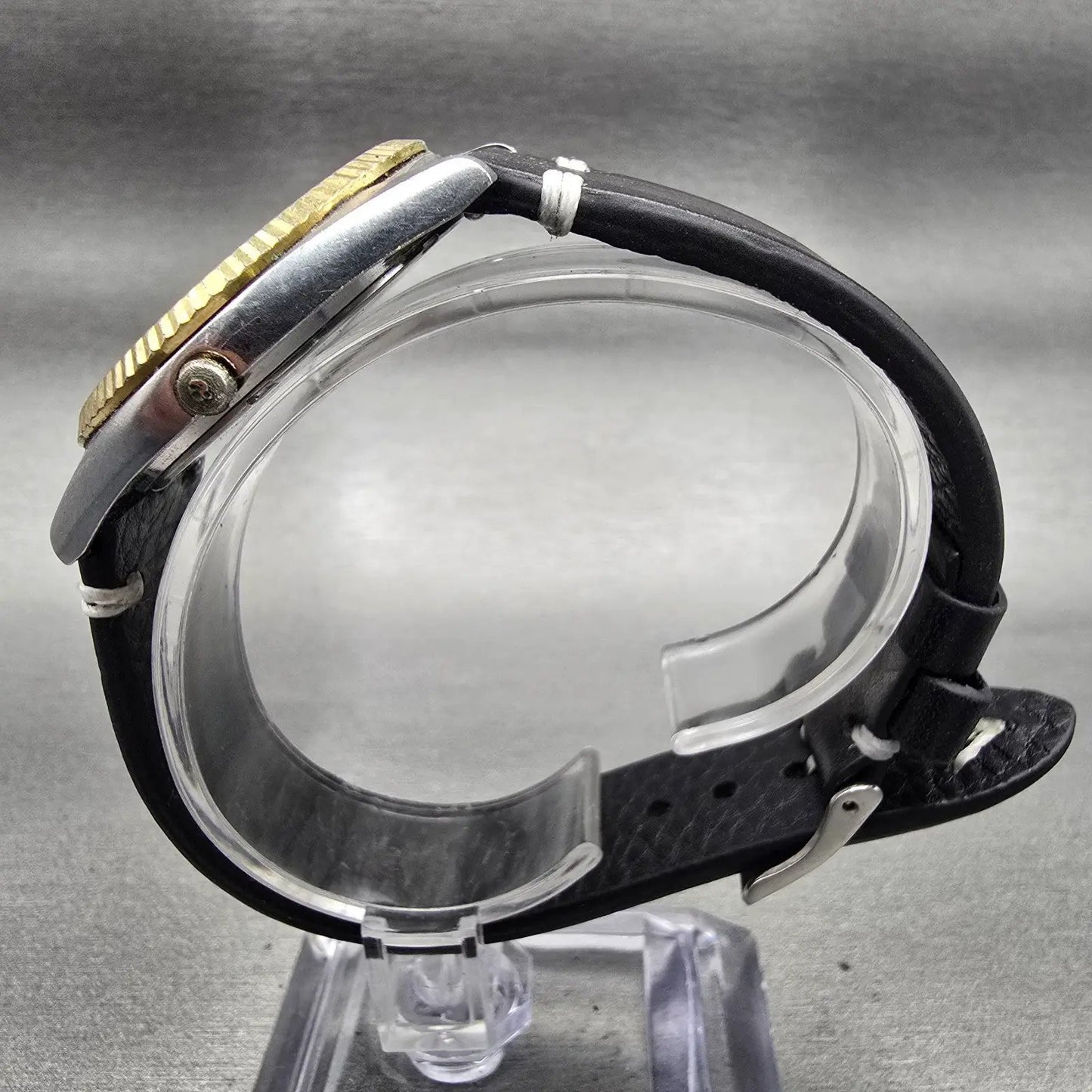 Seiko Villanova President Watch Men 36mm Gold Dial TwoTone Date 5H23-8029 NewBat6