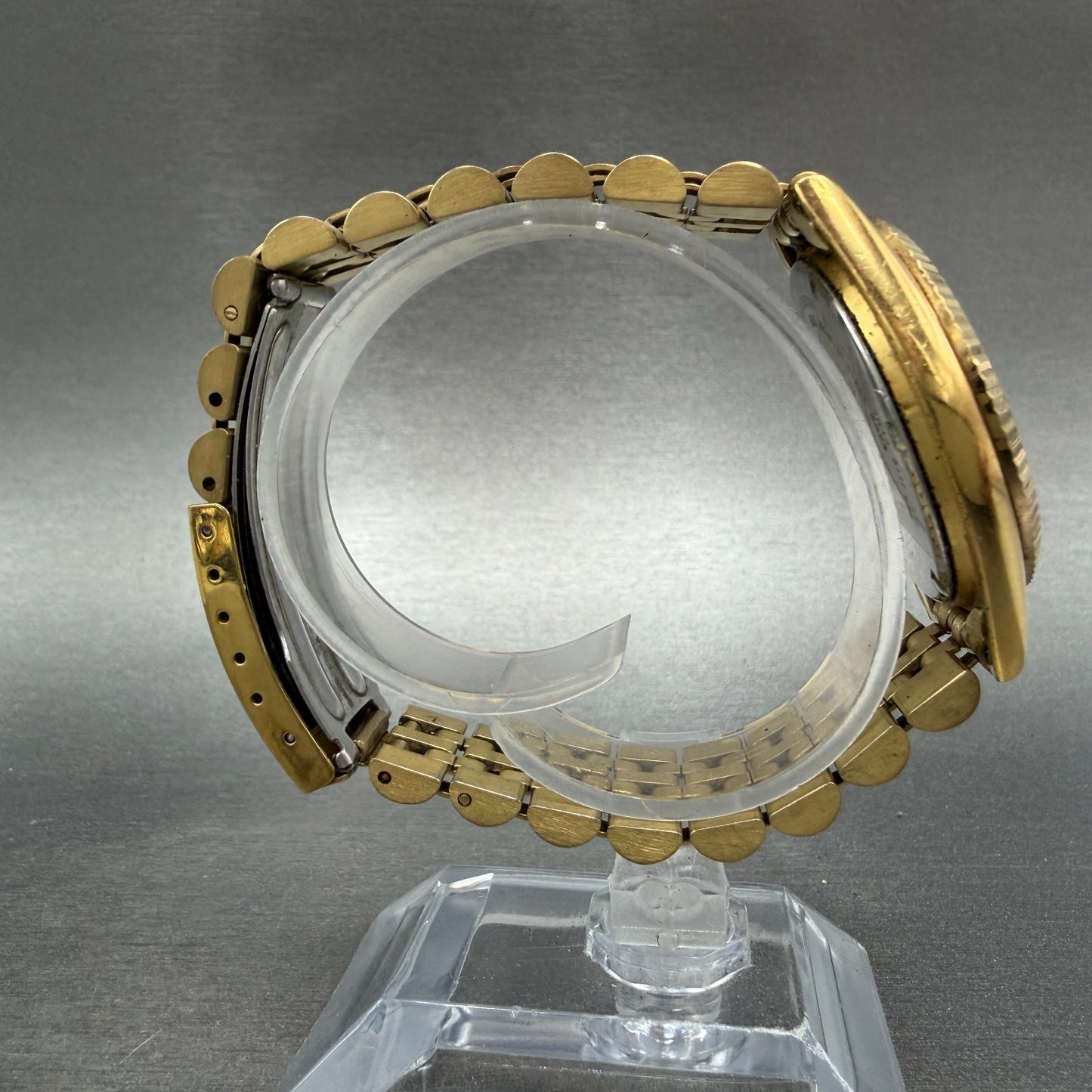 Seiko President Watch Men 36mm Black Dial Gold Tone 7n43-8111 READ!!!!!!! NewBat8