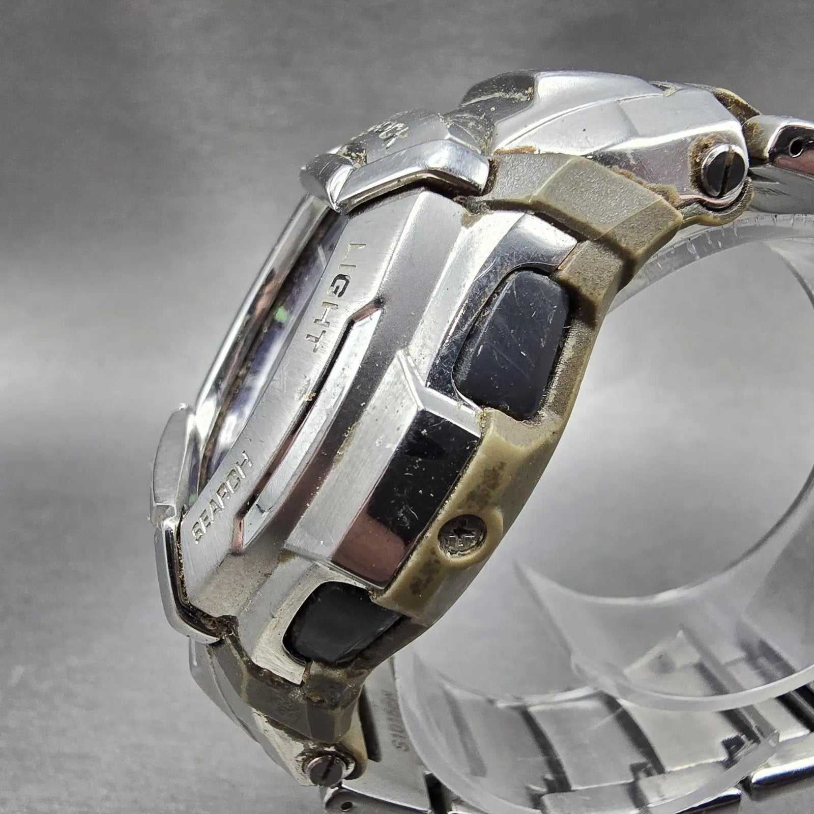 Casio G-Shock GW-1400DA Watch Men 45mm Blue Dial Silver Alarm Chrono PARTS3