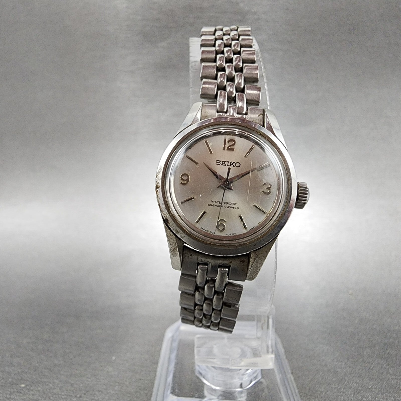 Seiko Watch Women 23mm Silver Dial Steel Round Manual Wind 21040091 PARTS6