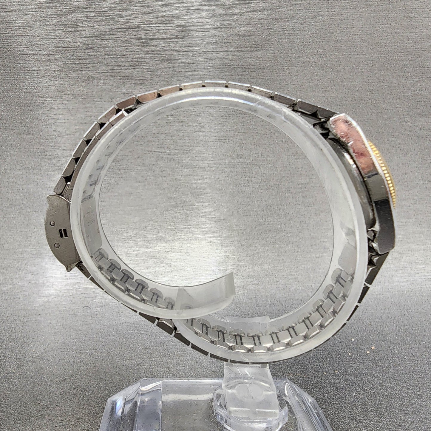 Seiko Watch Women 20mm Silver Dial Two Tone Round 54200059 New Battery8