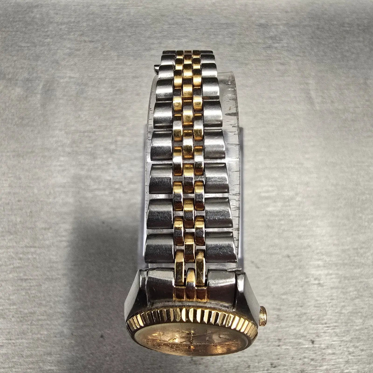 Seiko Watch Women 23mm Silver Dial Two Tone Daydate Round 7N83-0049 New Battery4