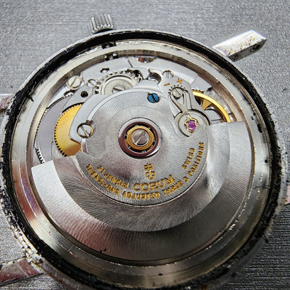 Corum Automatic Watch Men 36mm Woven Dial Steel Date 89B102 PARTS12
