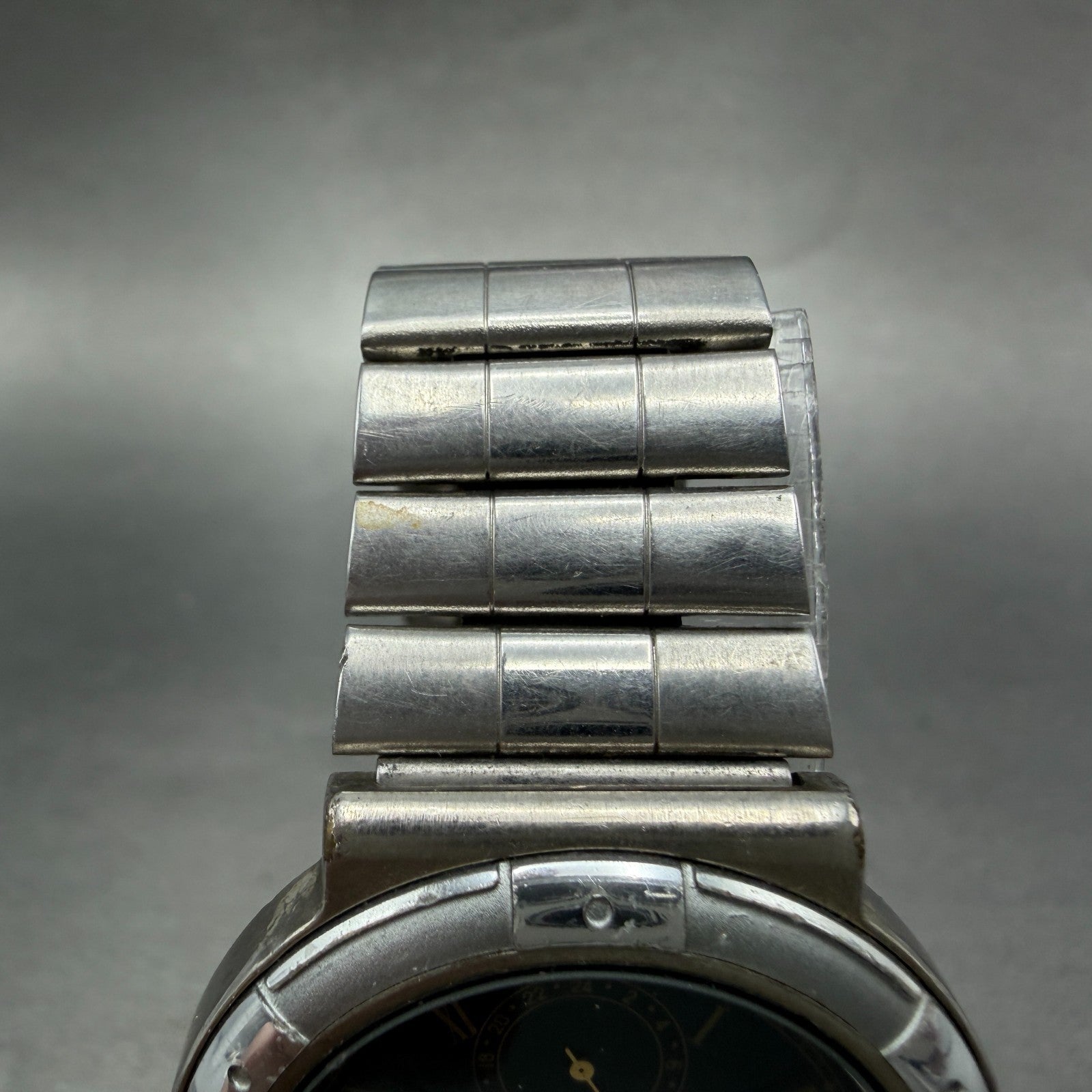Seiko ALBA Watch Men 34mm Black Dial Silver Tone Round V254-0110 New Battery4
