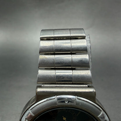 Seiko ALBA Watch Men 34mm Black Dial Silver Tone Round V254-0110 New Battery4