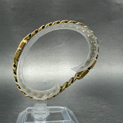 Seiko Watch Women 14mm Champagne Dial Gold Tone Hexagon 2e20-5369 New Battery6