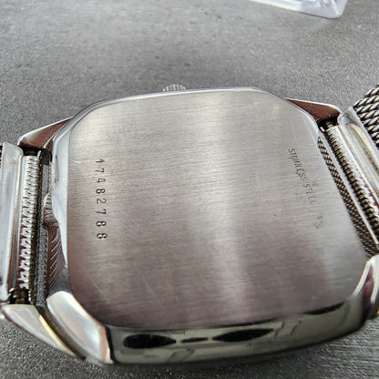 Longines Tank Watch Men 32mm Silver Dial Steel Automatic 30261 Works VTG9