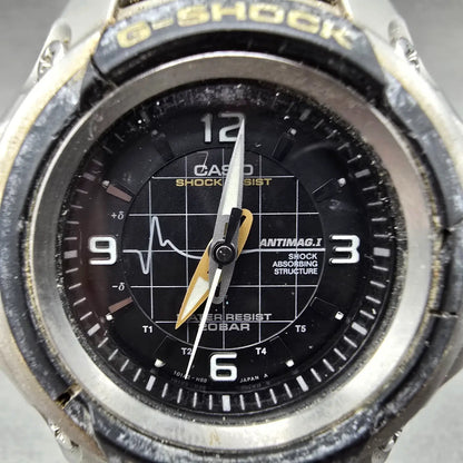 Casio G-Shock GC-2000 Watch Men 45mm Black Dial Black Silver Round VTG PARTS2
