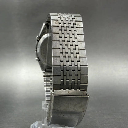 Citizen Analog Digital Watch Men 35mm Black Dial Silver Tone Dual Time New Batt7