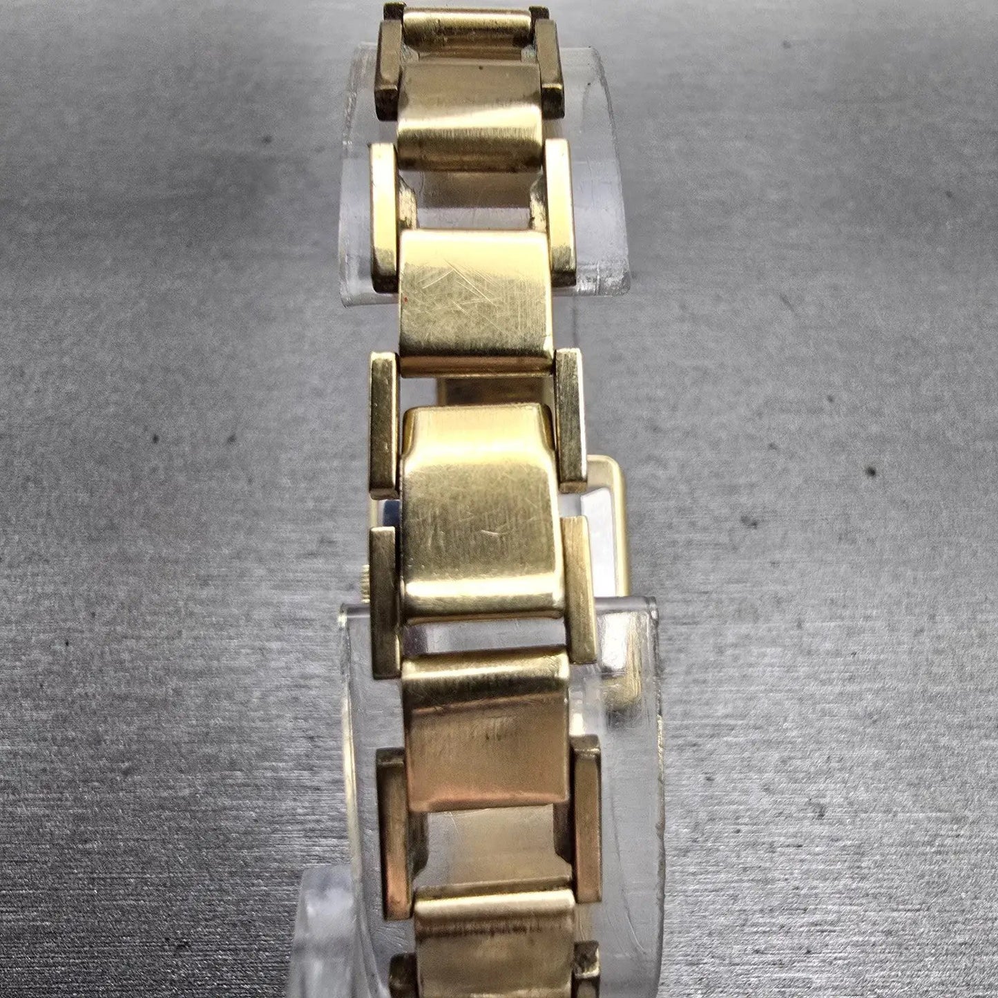 Seiko Watch Women 24mm Black Dial Gold Tone Rectangle 11-3478 Vintage Works7