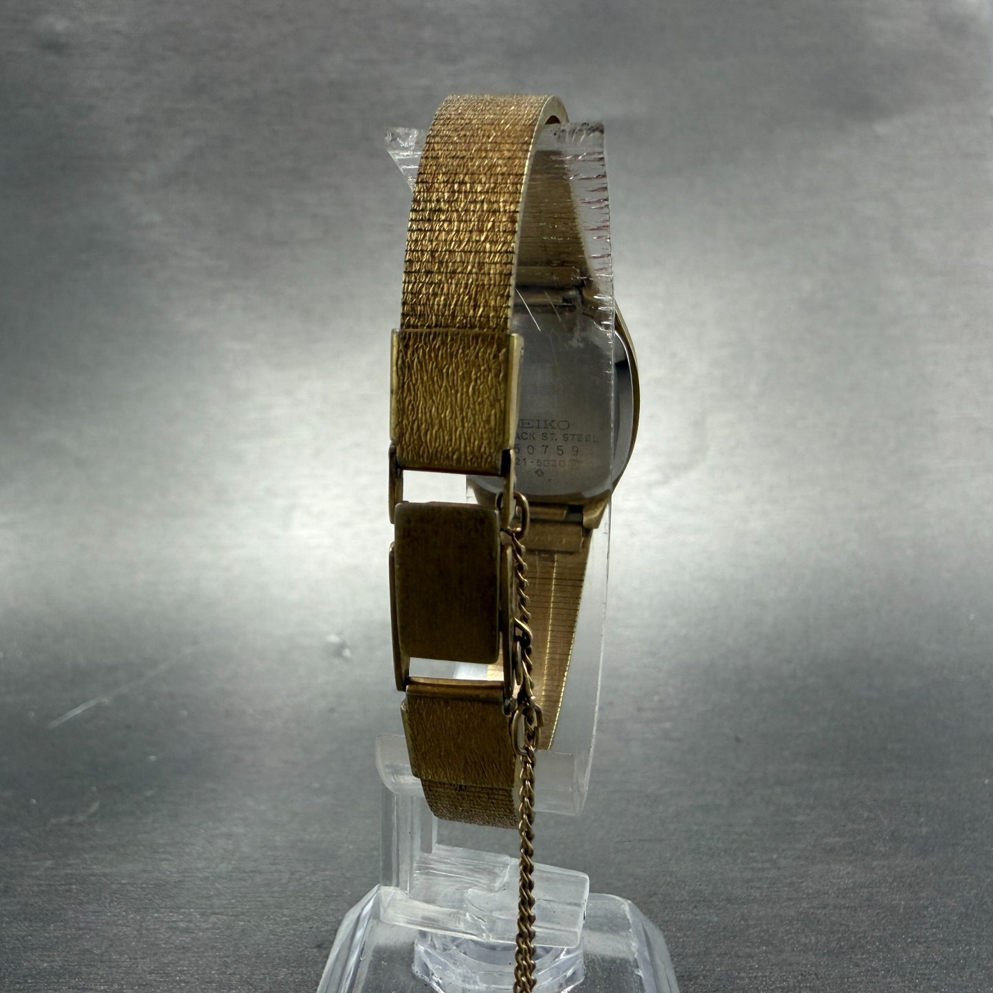 Seiko Watch Women 20mm Brown Dial Gold Tone Oval 3421-5020 New Battery Vintage7