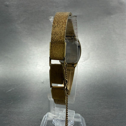 Seiko Watch Women 20mm Brown Dial Gold Tone Oval 3421-5020 New Battery Vintage7