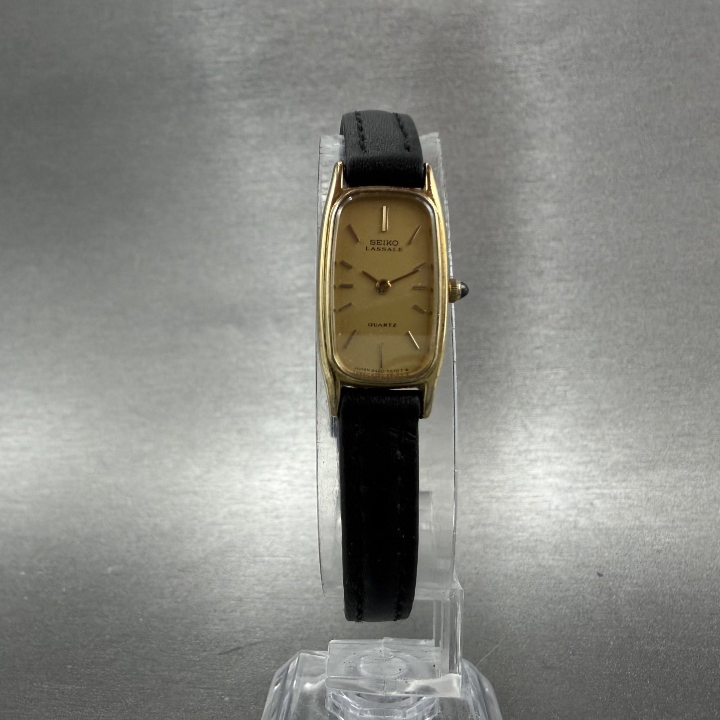 Seiko Lassale Watch Women 13mm Champagne Dial Gold Tone 84205489 New Battery5
