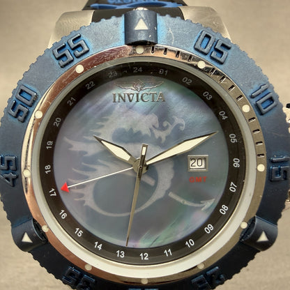 Invicta Subaqua Noma III GMT Watch Men 50mm MOP Dial Steel Date 13911 New BattAB1