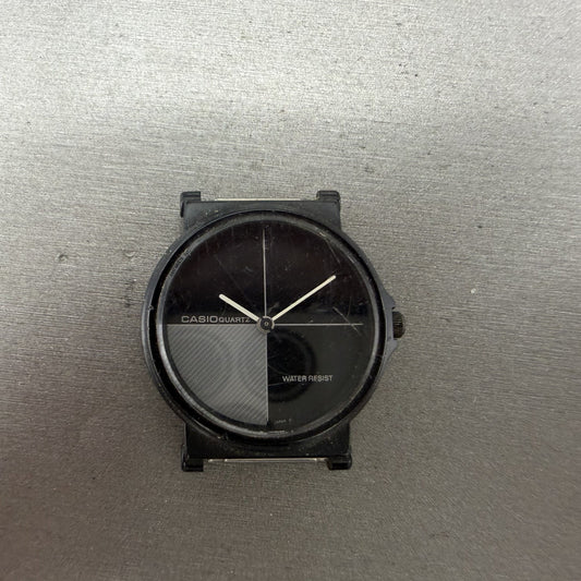 Casio Watch Unisex 32mm Black Dial Black Tone Round MQ-20WF New Battery0