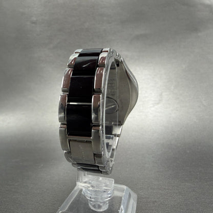 Swatch Irony Big Casse-Cou Watch Men 38mm Silver Dial Steel Daydate CRACK NewBat7