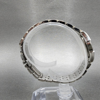 Seiko Watch Women 20mm Blue Dial Two Tone Oval 1N010GT0 New Battery8