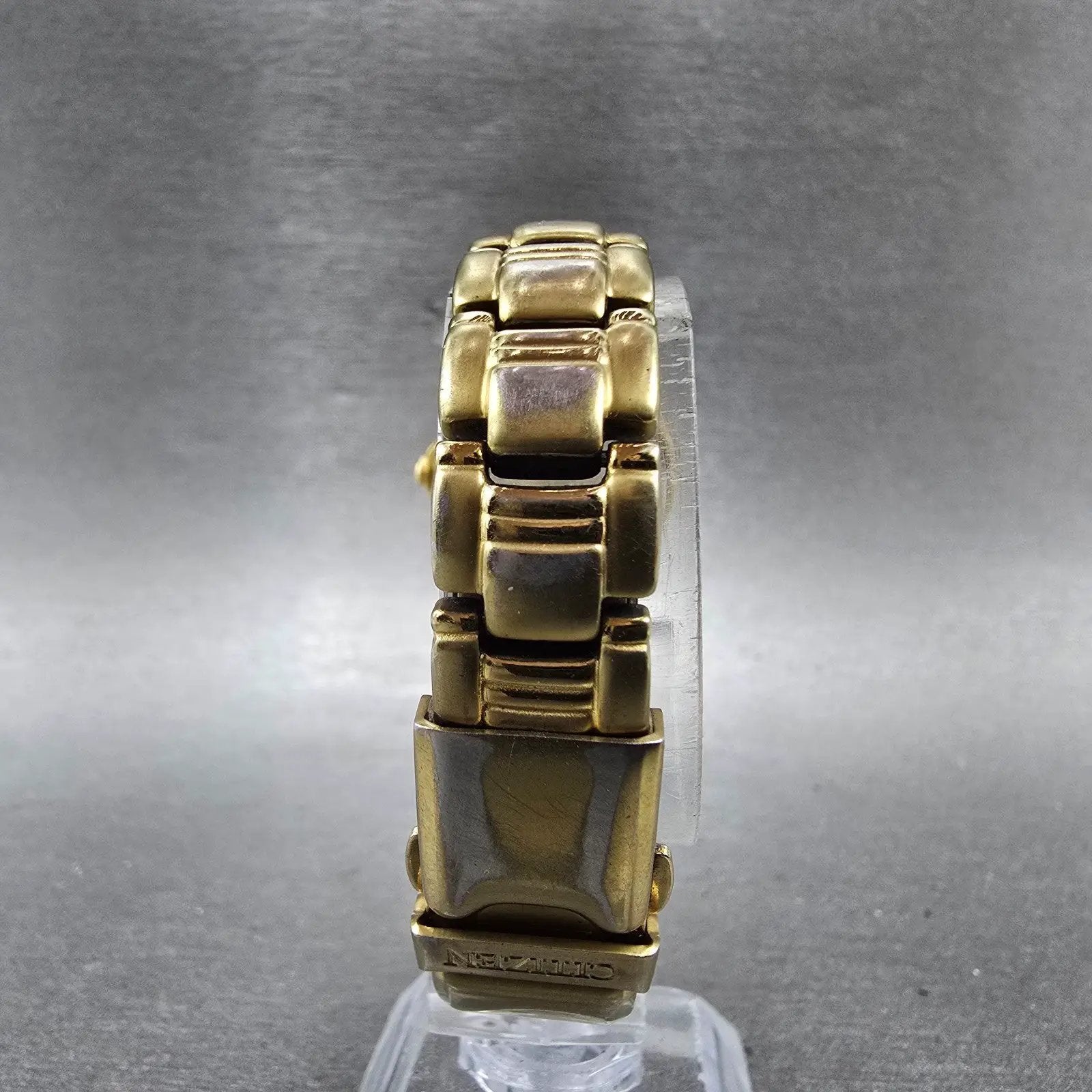 Citizen Eco-Drive Watch Women 25mm MOP Dial Gold Tone Round B230-H17311 Runs7