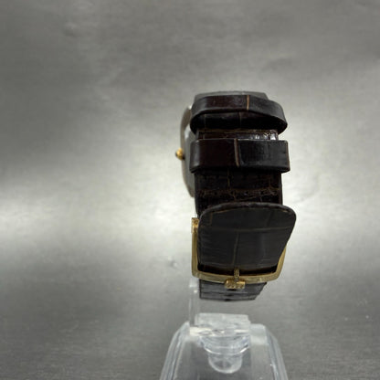 Waltham Dynax Tank Watch Men 28mm Gold Dial Tungsten Rectangle New Battery7