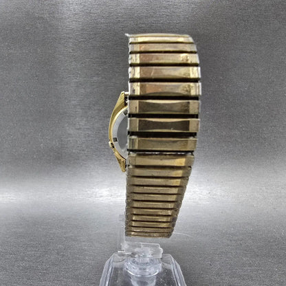 Seiko 5 Automatic Watch Men 37mm Champagne Dial Gold Tone Daydate 7009-3219 Runs7