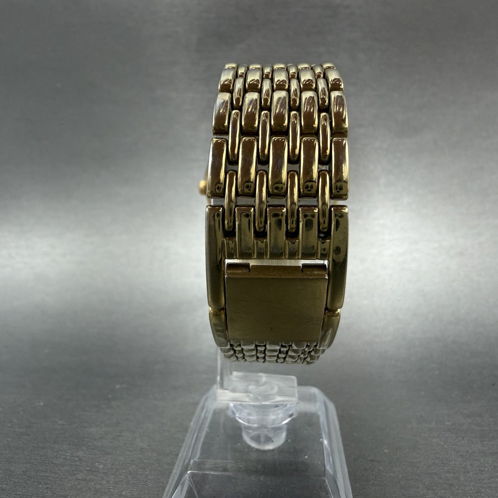 Seiko Watch Men 34mm White Dial Gold Tone Date Round V739-0A59 New Battery7