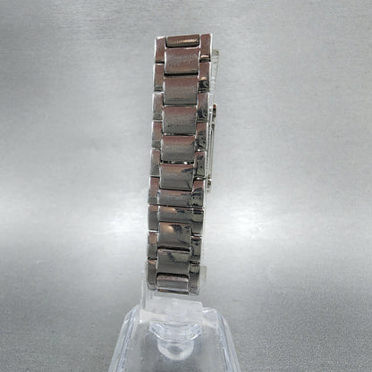 Bulova Tank Watch Women 18mm MOP Dial Silver Tone Rectangle 96L47 New Battery7
