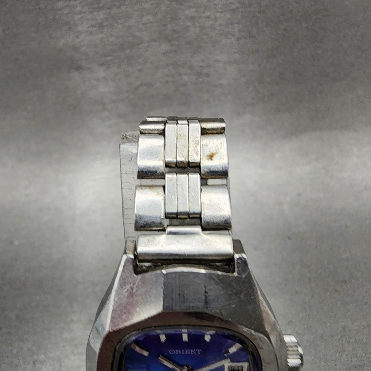 Orient Minimatic Watch Women 26mm Purple Dial Steel Date Automatic PARTS3
