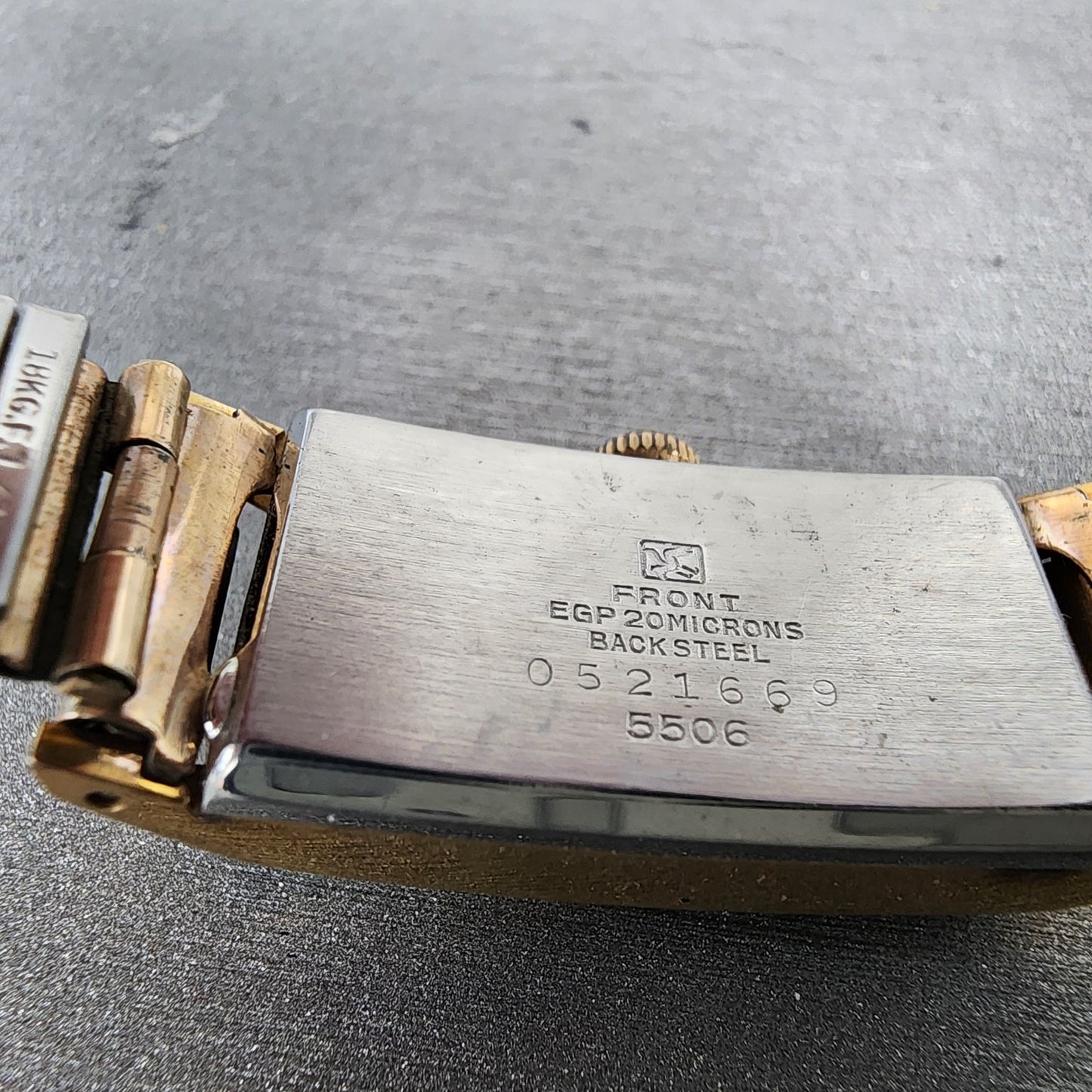 Seiko Beauty Tank Watch Women 15mm Silver Dial Gold Tone Manual 5506 Runs9