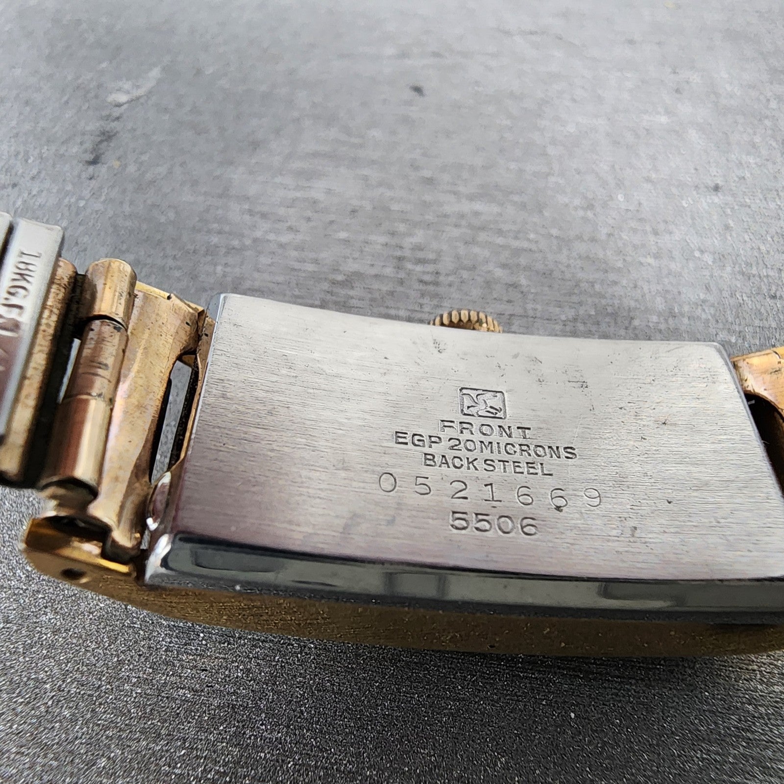 Seiko Beauty Tank Watch Women 15mm Silver Dial Gold Tone Manual 5506 Runs9
