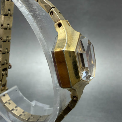 Seiko Watch Women 19mm Orange Dial Gold Tone Manual Hexagon 11-8029 Runs Vintage3