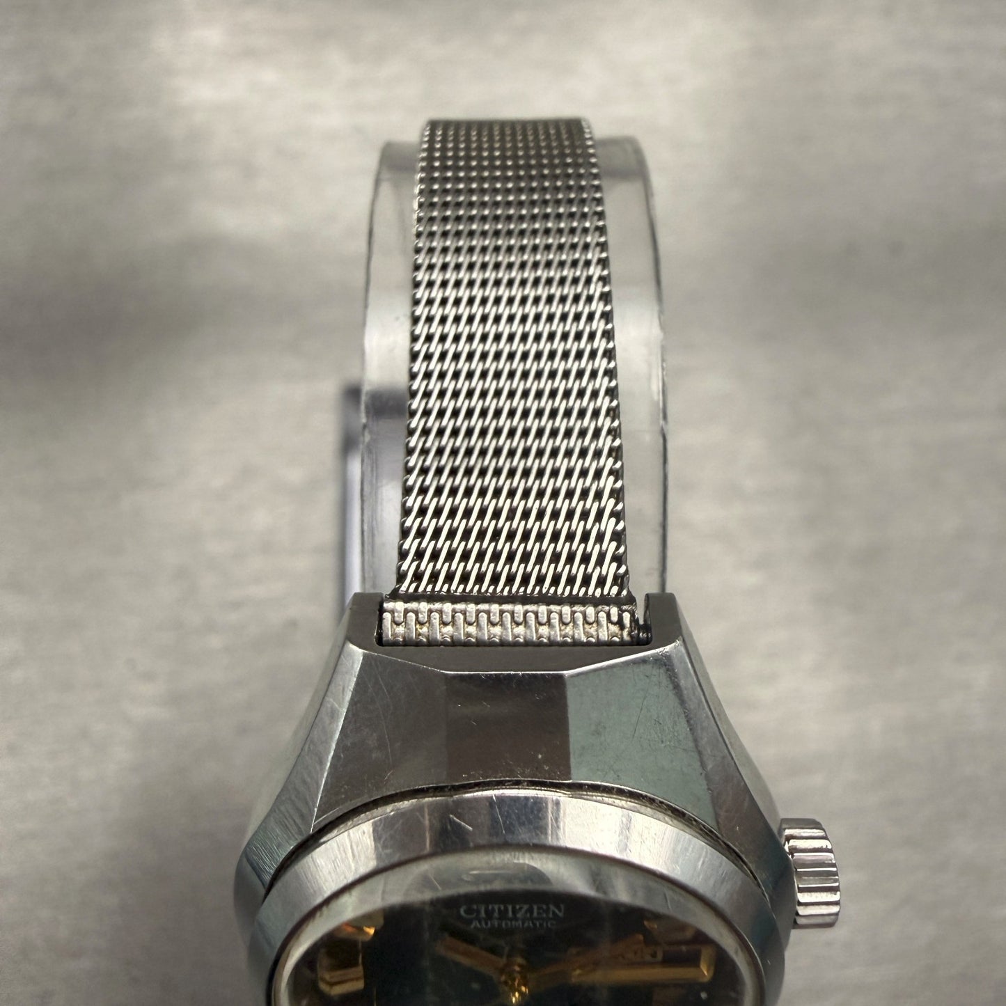 Citizen Automatic Watch Women 26mm Green Dial Silver Tone Daydate 4-661125Y Runs4